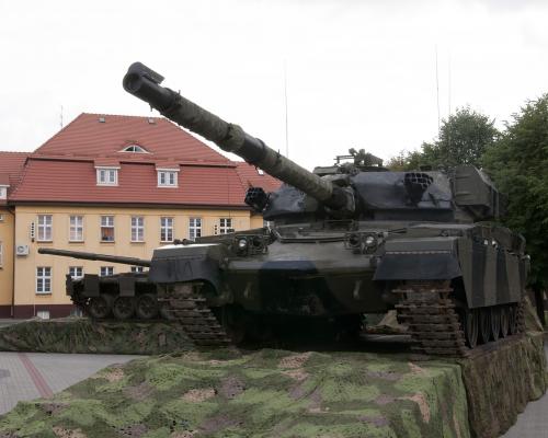 Uroczystość wymiany czołgów