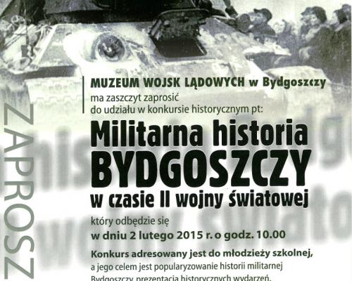 Konkurs historyczny – „Militarna historia Bydgoszczy w czasie II wojny światowej